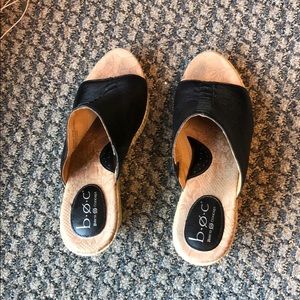 Leather platform BOC sandals